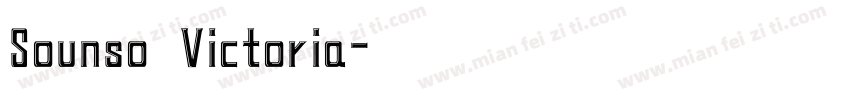 Sounso Victoria字体转换